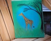 Safari Morning- Original Giraffe Painting
