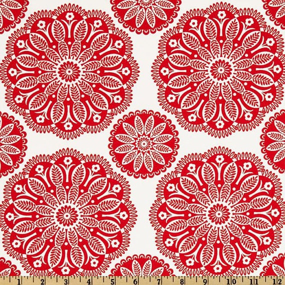 Tonal Kaleidoscope Peppermint Red 1 yard cut Michael Miller Fabric