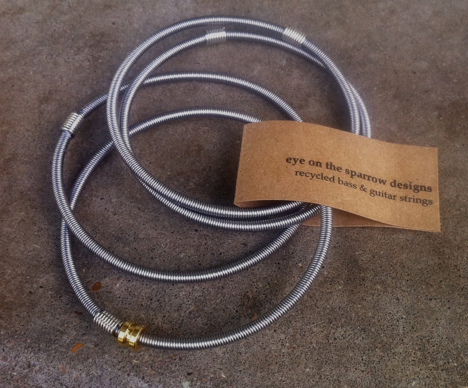 Recycled Bass Strings - Restored Bass Strings Bangles
