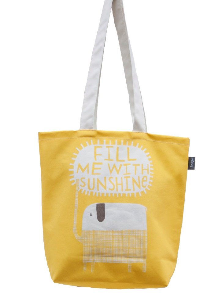 Fill Me With Sunshine - Canvas Shopping Tote