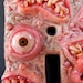 polymer clay switchplate Bitey McToothcrunch