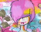 hello day. mounted print kelly barton