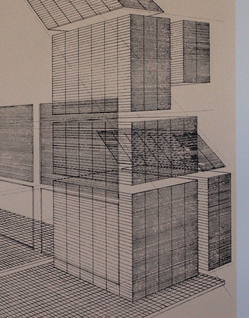 City center, silkscreen print