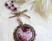 Couting sheeps - Cameo necklace