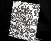 Magnetic Board Kitchen Recipe - Charcoal Amsterdam Fabric - Freestanding Easel (11" x 12")