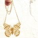 Butterfly Wings - Gold Butterfly Necklace