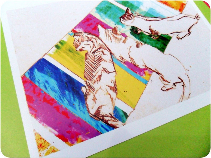 Walk All Over Me - A4 watercolour reproduction