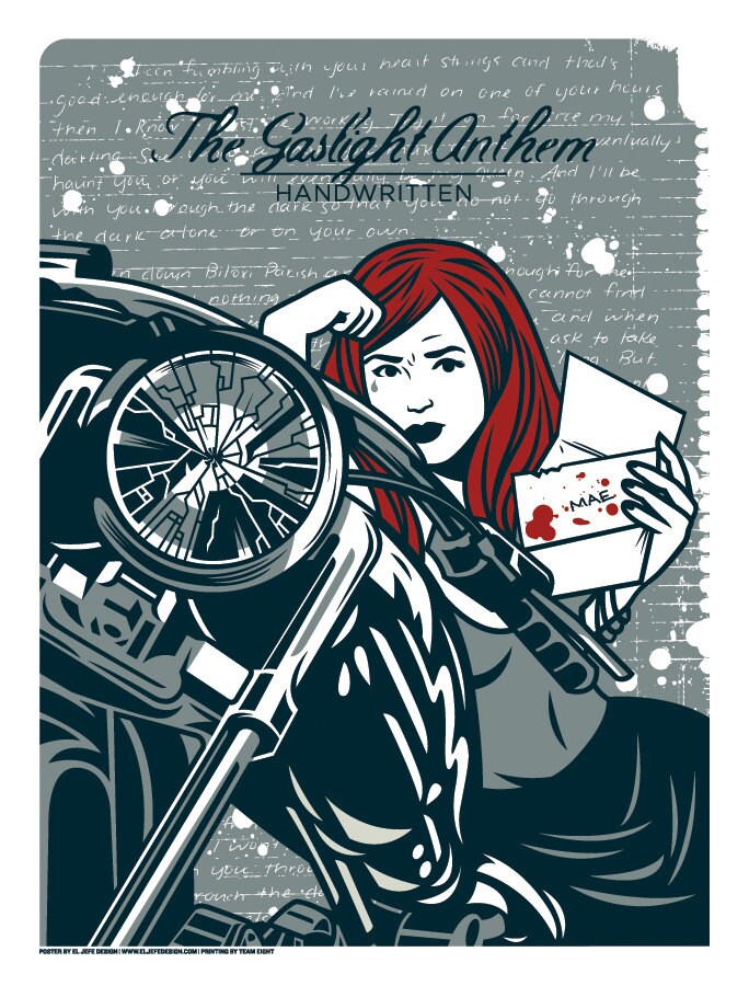 The Gaslight Anthem - Handwritten - PreOrder Poster - Regular Edt.