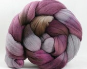 Winterberry, Australian Merino, hand painted spinning fiber, 4oz (2)