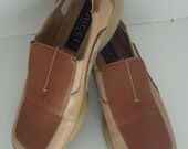 1970's Gucci Square toe women loafers. 7 1/2