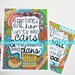 TWO 5 x 7 Art Prints, Graduation Gift, Illustration, Inspiring Quote, Girls Room, She Turned Her Dreams Into Plans, Kobi Yamada