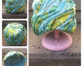 Vintage 50-60's mid century fun turban cloche style hat VLV pinup bombshell