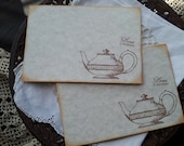 Wedding Wish Cards Teapot Set of 25