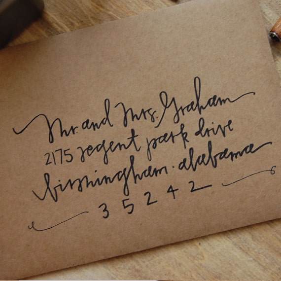 HANDWRITTEN envelopes