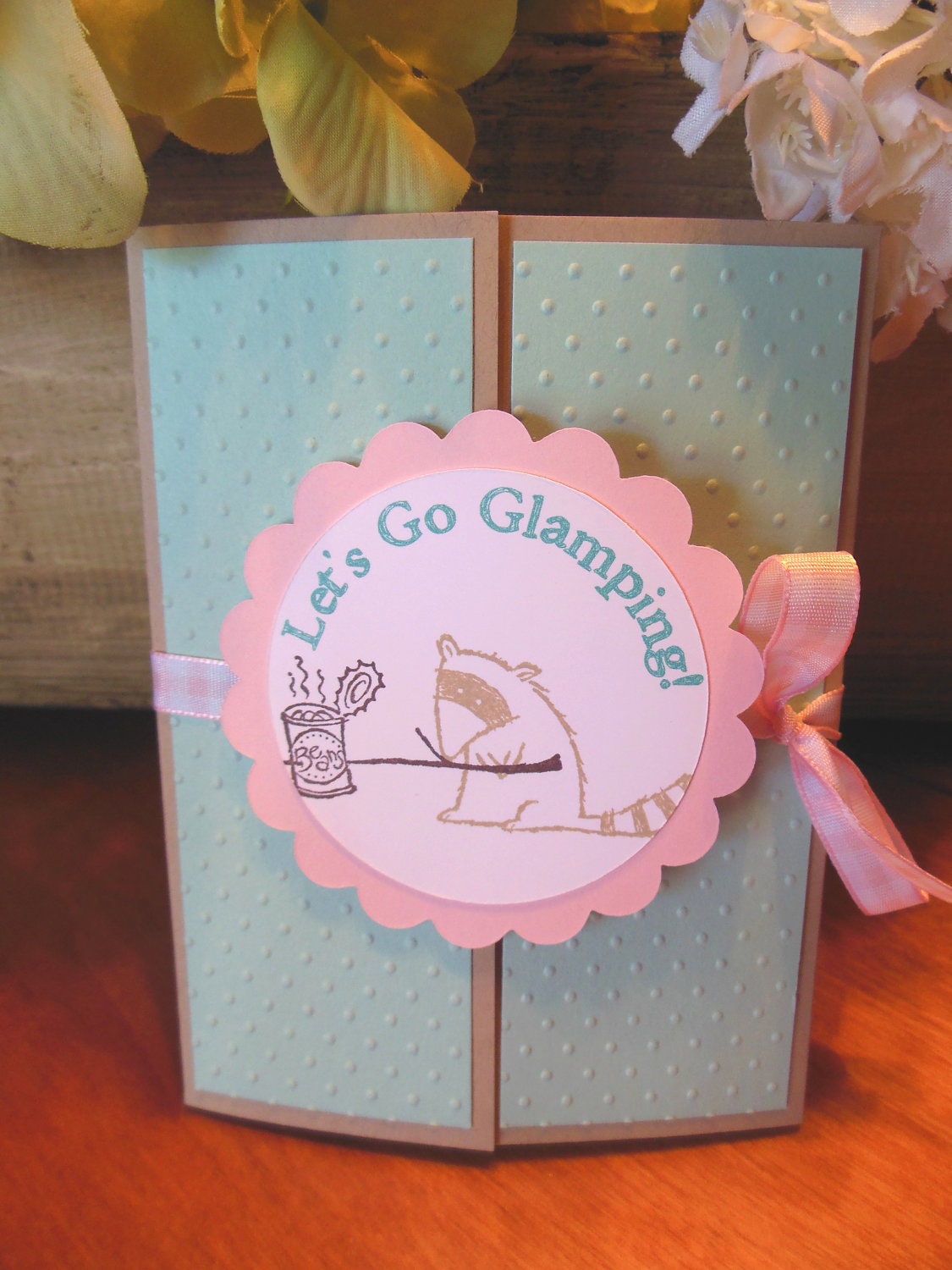 Glamping Invitations, Camping Invitations, Girl Birthday - Set of 8