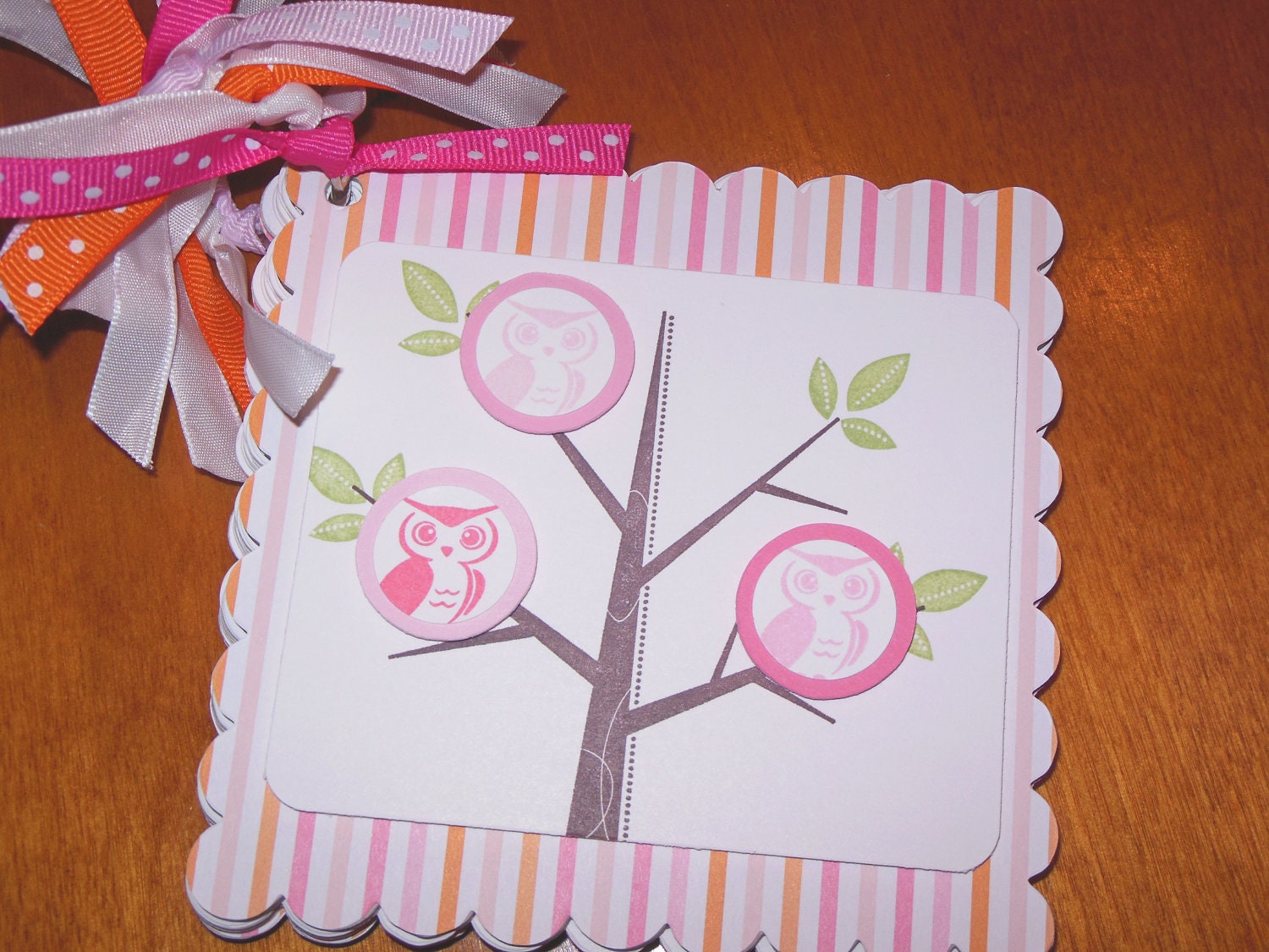 Owl advice book, owl memory book, owl journal, owl brag book