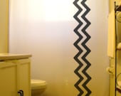 Custom Chevron Shower Curtain Chevrons Customize Style Choose Curtain Color Chart Horizontal Vertical Lines Bathroom Decor Kids Bath