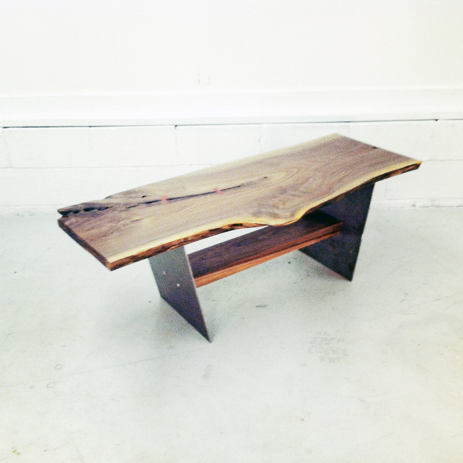 Walnut Slab Table/Bench 1