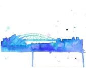Watercolor Travel Illustration - I Dream of Oz print