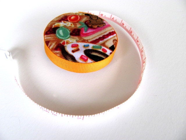 Sweet Baked Goods  Fabric Covered Tape Measure