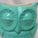 Tootsie Pop Owl Desk Vase Turquoise