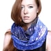 Galaxy Scarf SMC Nebula Circle Scarf, Galaxy Printed Scarf, Infinity Scarf, Warm Scarf, Organic Cotton.