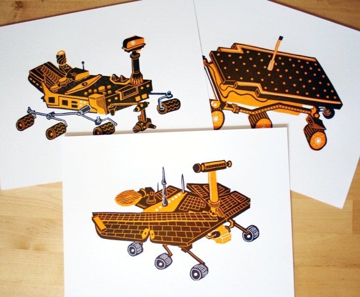 DISCOUNT BUNDLE Mars Rovers Curiosity, Opportunity and Sojourner