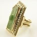 Pillar, a raw gem Ring in 18k Gold