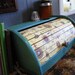 Italian Paper Roll Top Bread Box Kitchen Decor