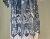 INSTANT DOWNLOAD, WISTERIA, Crochet shawl pattern pdf