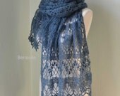 INSTANT DOWNLOAD, WISTERIA, Crochet shawl pattern pdf