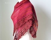 INSTANT DOWNLOAD, PAULA, Knit/crochet shawl pattern pdf
