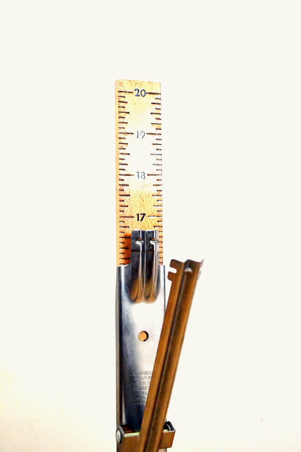 Vintage Pin-it Wood & Steel Tripod Skirt Hem Marker