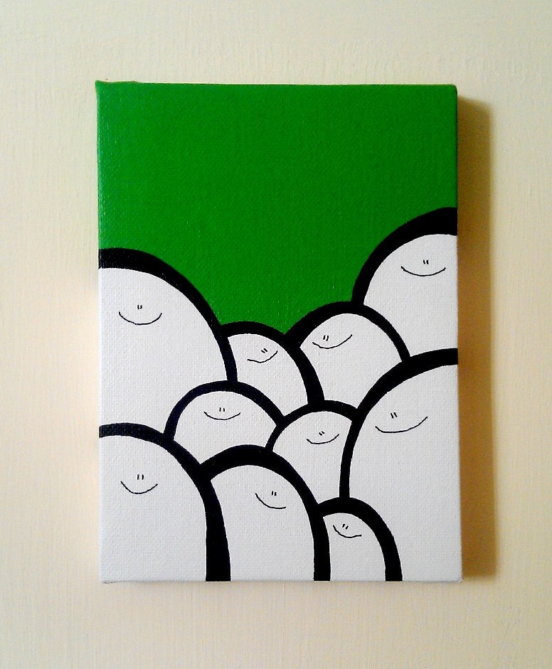 Acrylic Painting On Canvas - Original - Cheps - Green Version