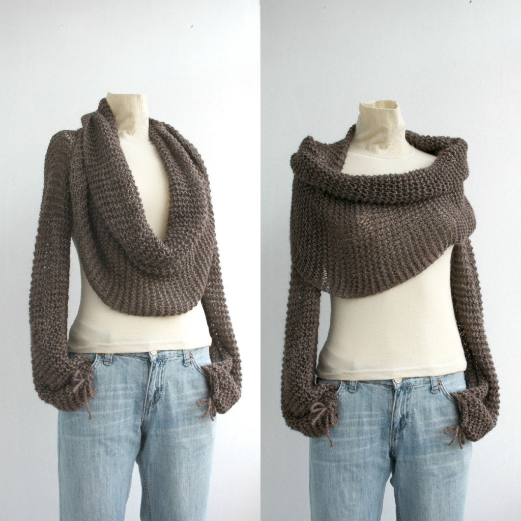 FREE Shipping New Season  Brown  Wrap Bolero Scarf Shawl Neckwarmer gift for Women Girl Mom Mothers Day Gift