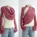 FREE Shipping New Season Pink  Wrap Bolero Scarf Shawl Neckwarmer gift for Women Girl Mom Mothers day Gift