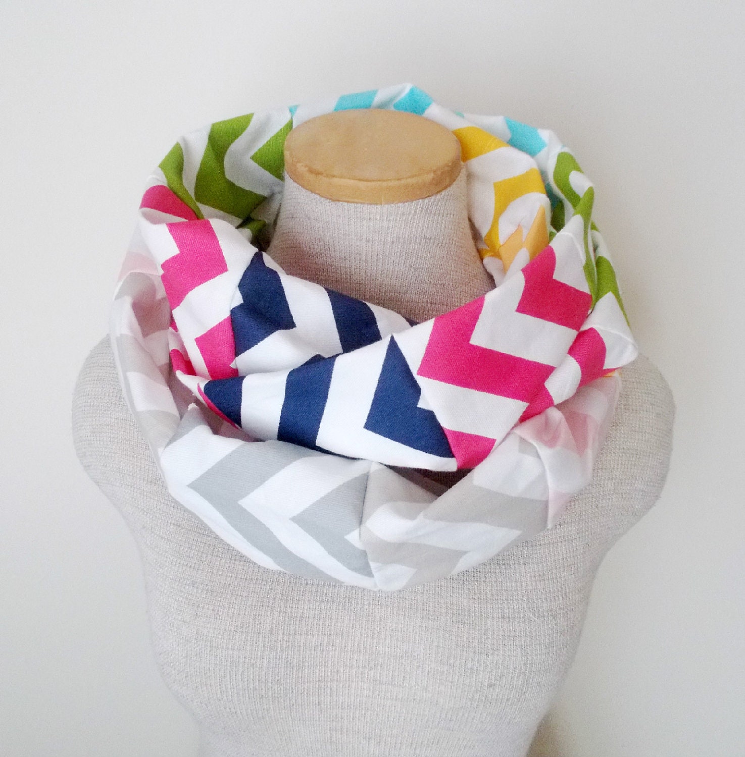 Chevron Infinity Scarf - Patchwork