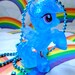 My Little Pony Necklace- Glitter Rainbow Dash