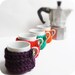 Cozy Cover Espresso Cup Cozy Set Multicolor handmade crochet