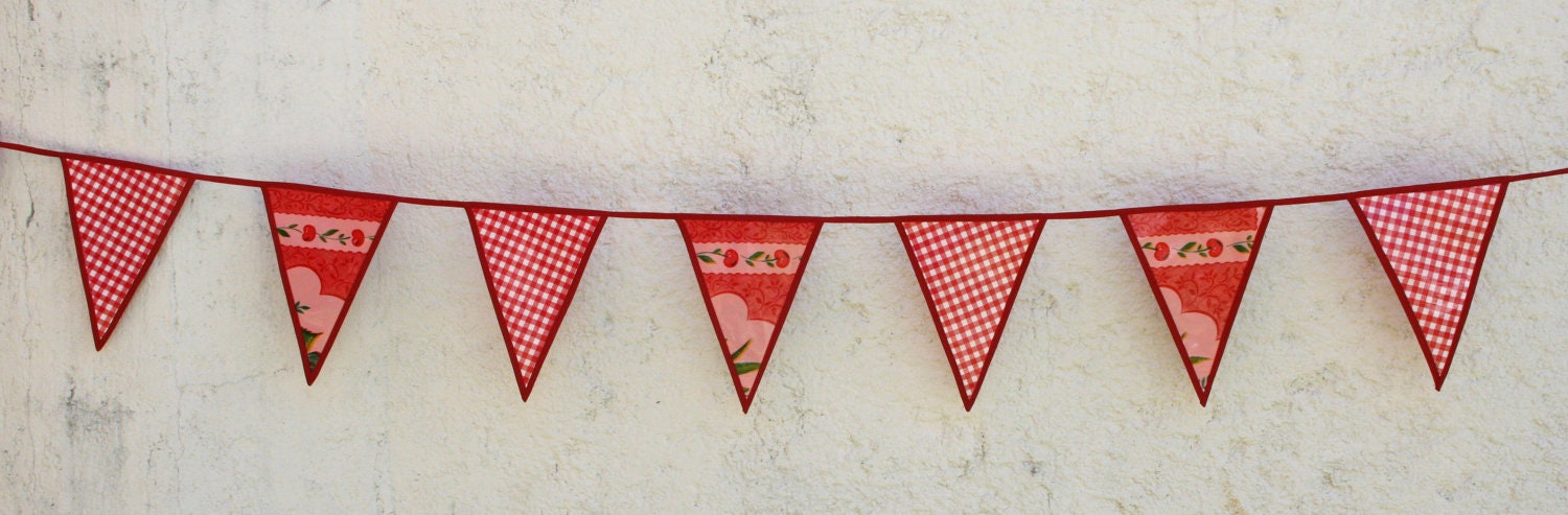 Red Pink And white Party party   Check out our gorgeous trim work  Ready to Ship