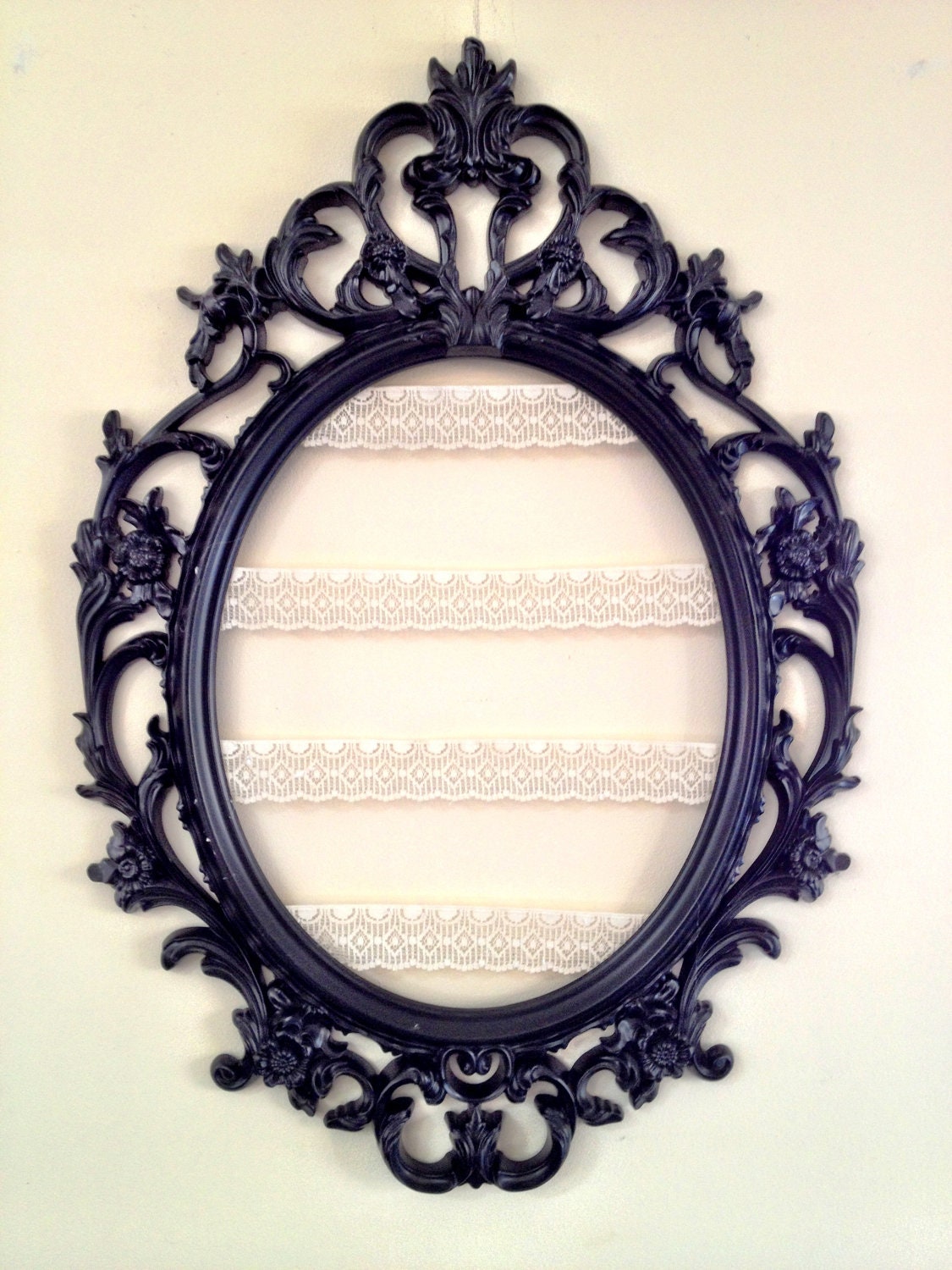 Jewelry Display Frame...Vintage Inspired BLACK