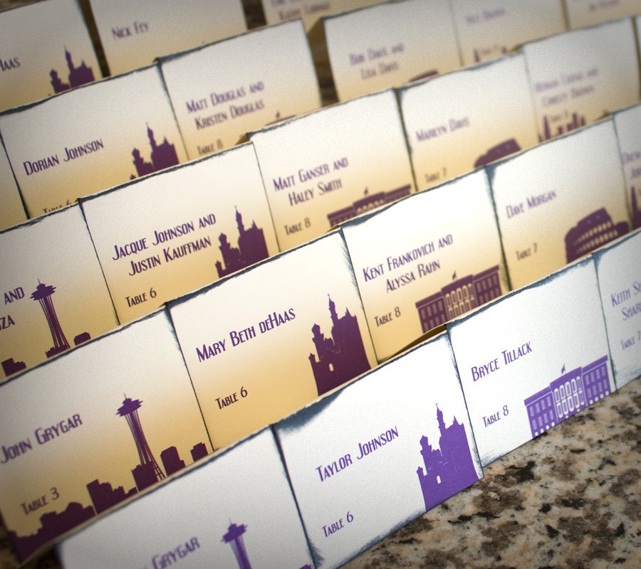 World Travel Place Cards Handmade Custom Personalize Globe Trotter Wedding Signage Escort