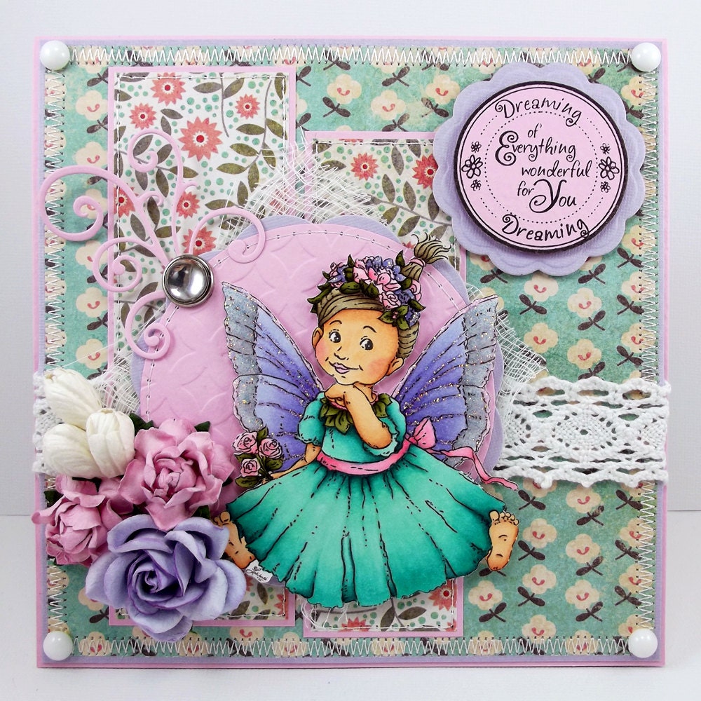 Dreaming Of Everything Wonderful For You - Handmade Card