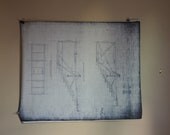 Vintage 41st Street Theatre Blueprint.  Broadway, NYC New York City.  No. 104.