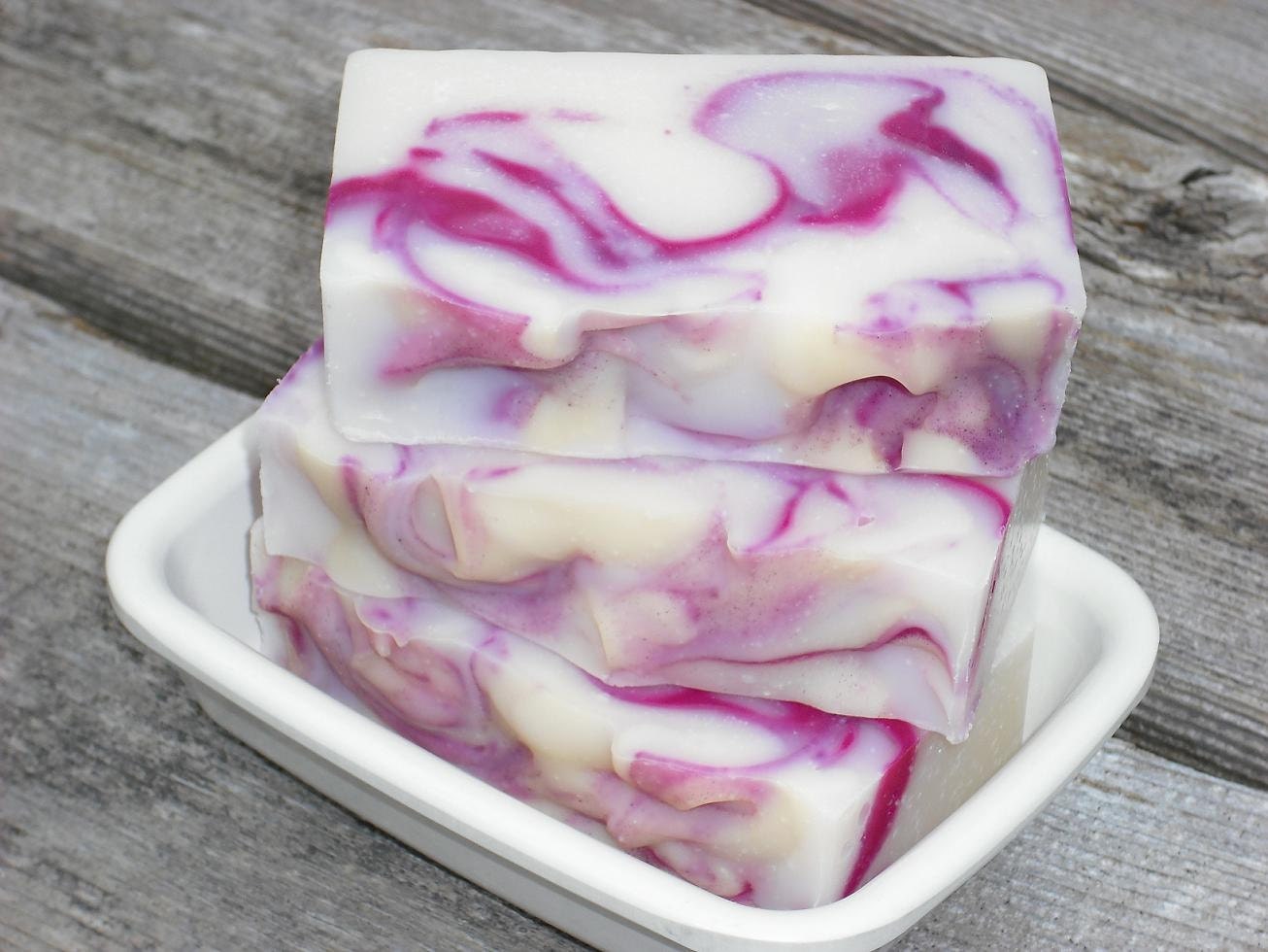 Blackberry Vanilla Soap / Handmade Soap / Cold Process Soap