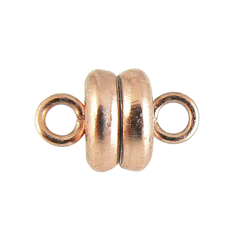 7 x 6 mm SUPER STRONG copper plated magnetic clasps, 12 clasps