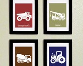 Printable Construction Trucks Wall art for Kids Il_170x135