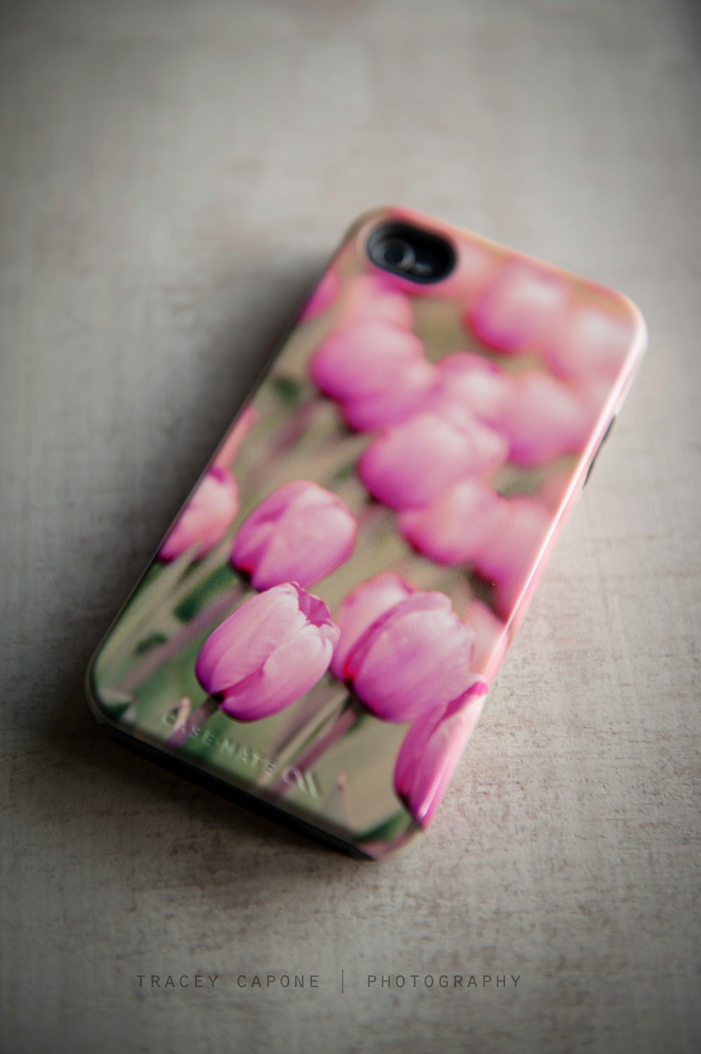 iPhone 4 Case - nature print, pink tulip iPhone 4s case - Afternoon Haze - flower photography, feminine, tulip print,  hard case iPhone