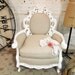 Painted Cottage Shabby White French Fancy Chair
