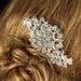 SALES - last 2- Wedding Hair Comb, Bridal Accessories, White, Rhinestones, Crystal, Swarovski, Czech crystal, Head Piece - Style 8